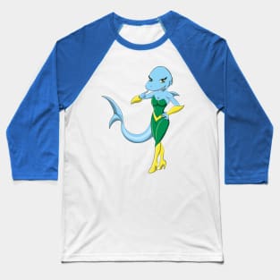 Sharky Girl Baseball T-Shirt